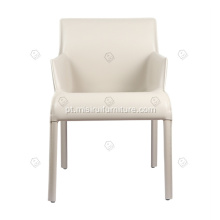 Cadeiras de apoio de couro minimalista da ltalista